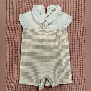 Janie and Jack Baby Romper with Giraffes